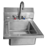 New Atosa MRS - HS - 14 (W) Hand Sink with Wrist Blade Handle - 14"W x 16.5"D x 11"H - Falcon Restaurant Supply - 1
