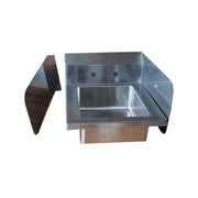 New Atosa MRS-HS-14SP Side Splash Guard for 14" Hand Sink Includes (2) 30 S/S Side Panels, Hanger, Screws & Instructions