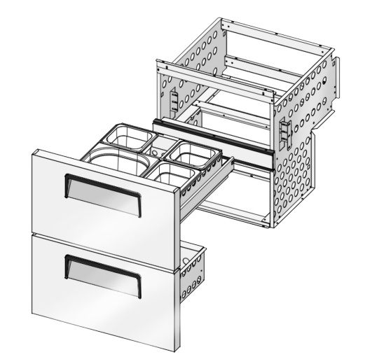 New Atosa MSF3610227A00 Drawer Cartridge for MSF3610GR/3615GR & MGF36RGR Prep Tables