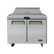 New Atosa MSF3610GR 36" Sandwich Prep. Table with (10) 6" Deep Poly Pans