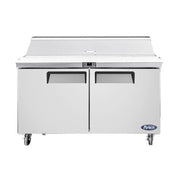 New Atosa MSF8302GR 48" Sandwich Prep. Table with (12) 6" Deep Poly Pans