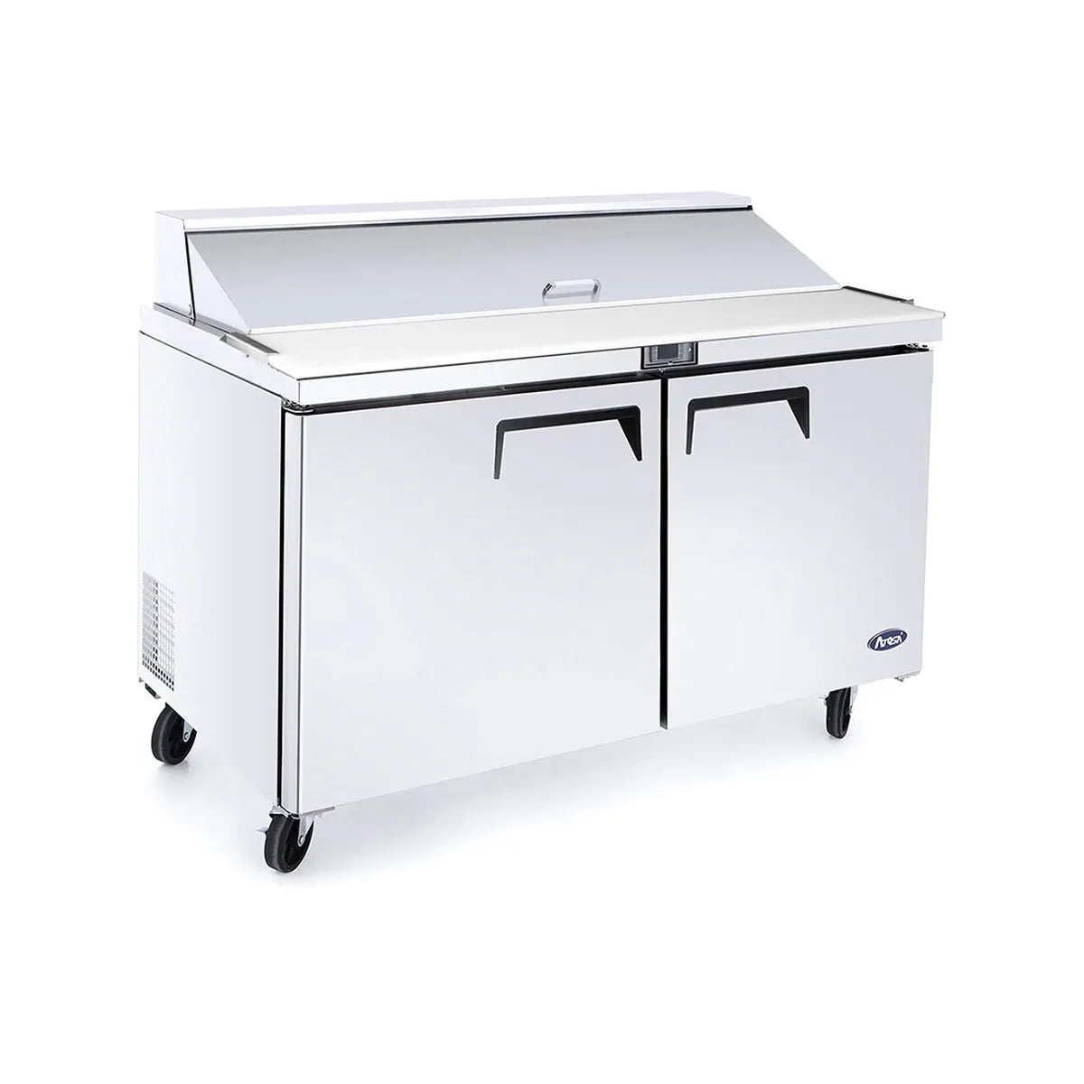 New Atosa MSF8302GR 48" Sandwich Prep. Table with (12) 6" Deep Poly Pans