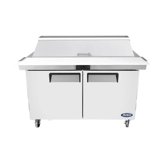 New Atosa MSF8303GR 60" Sandwich Prep. Table with (16) 6" Deep Poly Pans