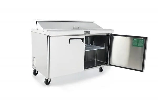New Atosa MSF8303GR 60" Sandwich Prep. Table with (16) 6" Deep Poly Pans