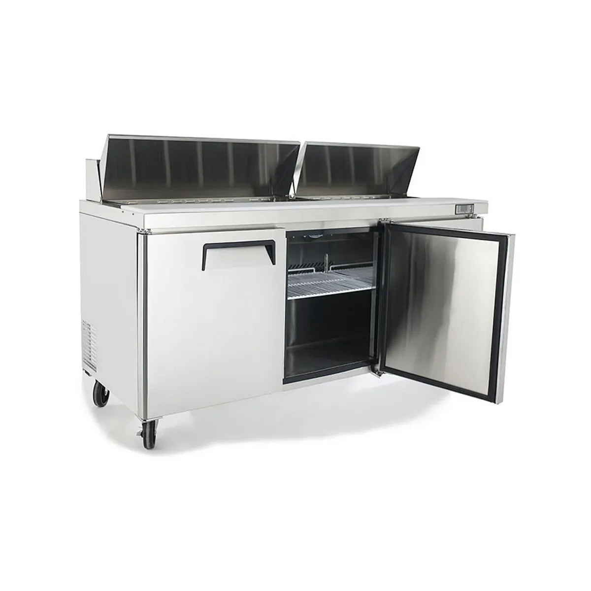 New Atosa MSF8304GR 72" Sandwich Prep. Table with (18) 6" Deep Poly Pans