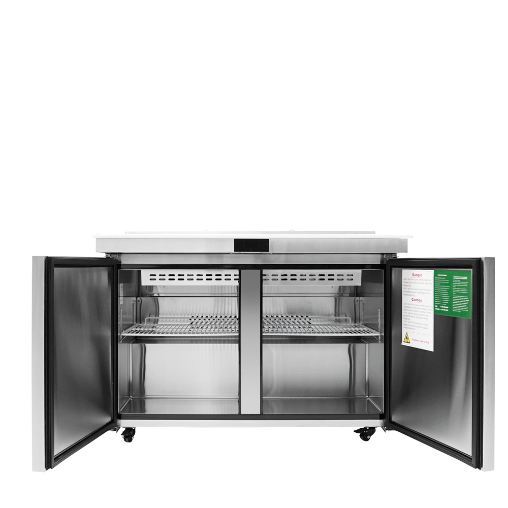 New Atosa MSF8306GR - NTCV 48" Mega Top Sandwich Prep. Table with Night Covers - Falcon Restaurant Supply - 3