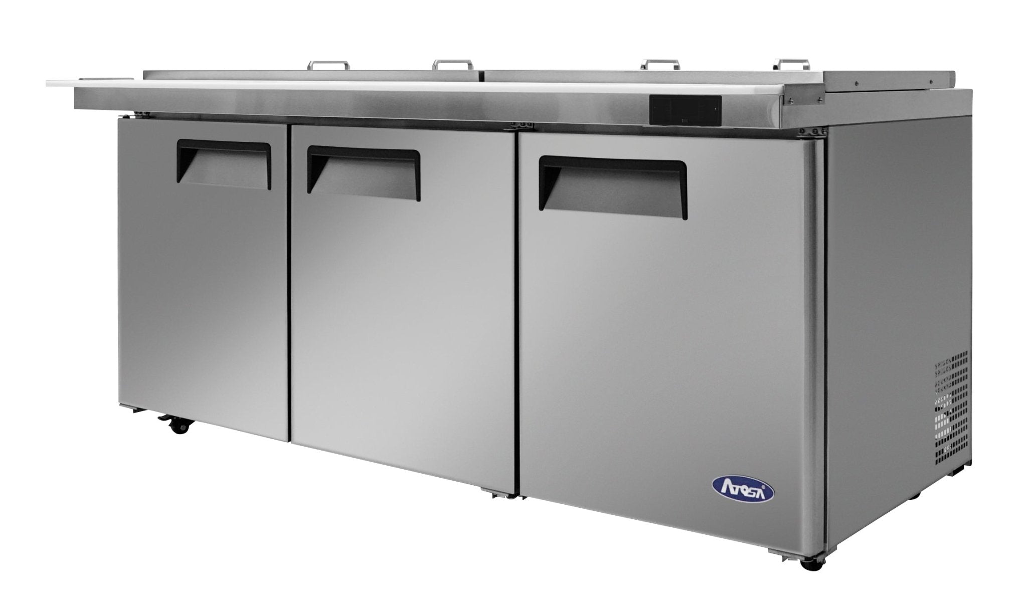 New Atosa MSF8308GR - NTCV 72" Mega Top Sandwich Prep. Table with Night Covers - Falcon Restaurant Supply - 3