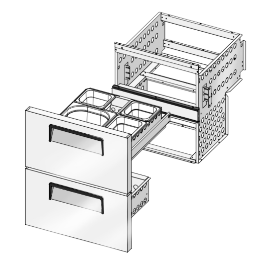 New Atosa MSF8309227A00 Drawer Cartridge for MSF8301GR/8305GR & MGF8401GR/8408GR Prep Tables