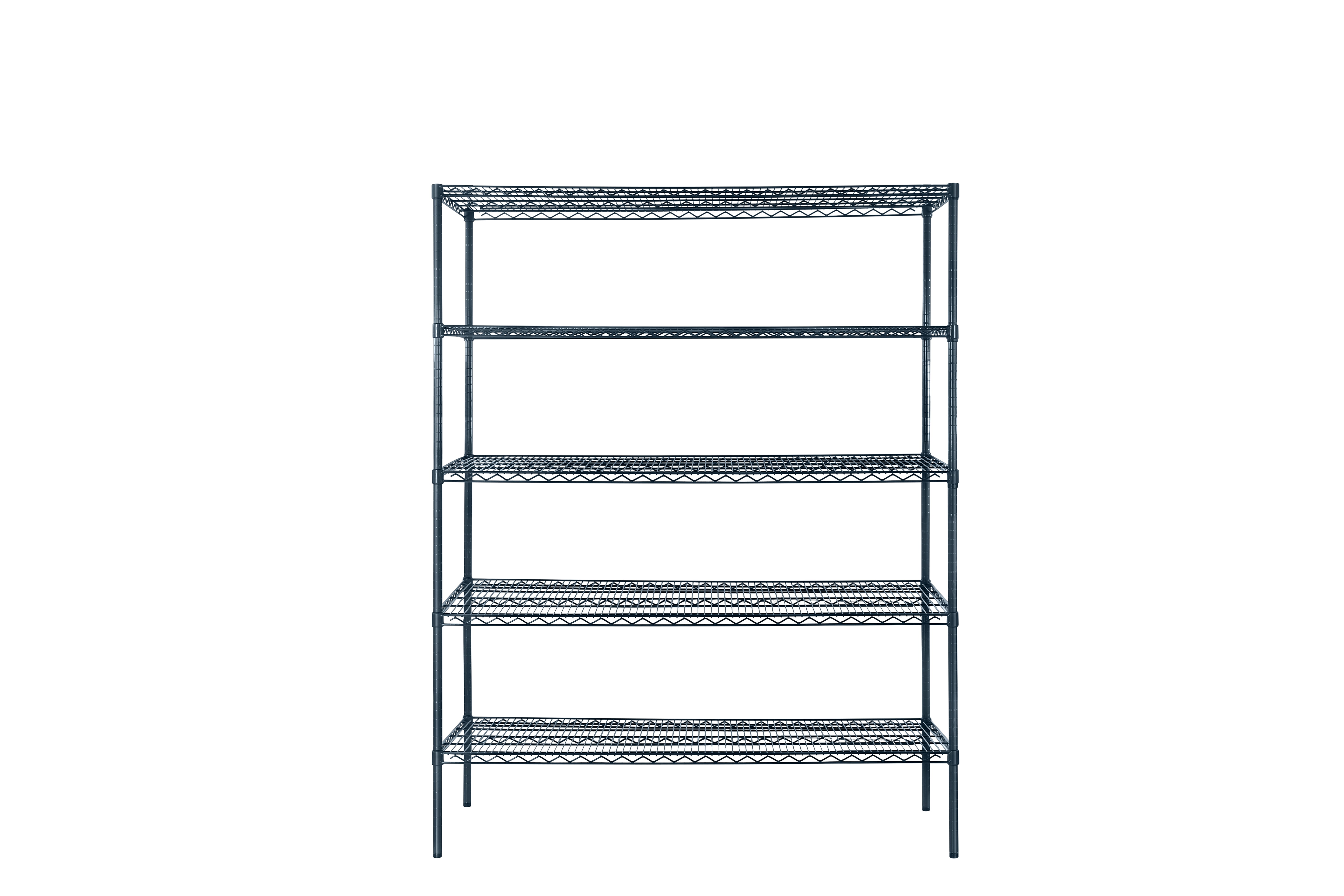 New Atosa MWSSE182486 5-Shelf Epoxy Shelving Unit w/ 86" Posts (18"x24") - Slate Gray
