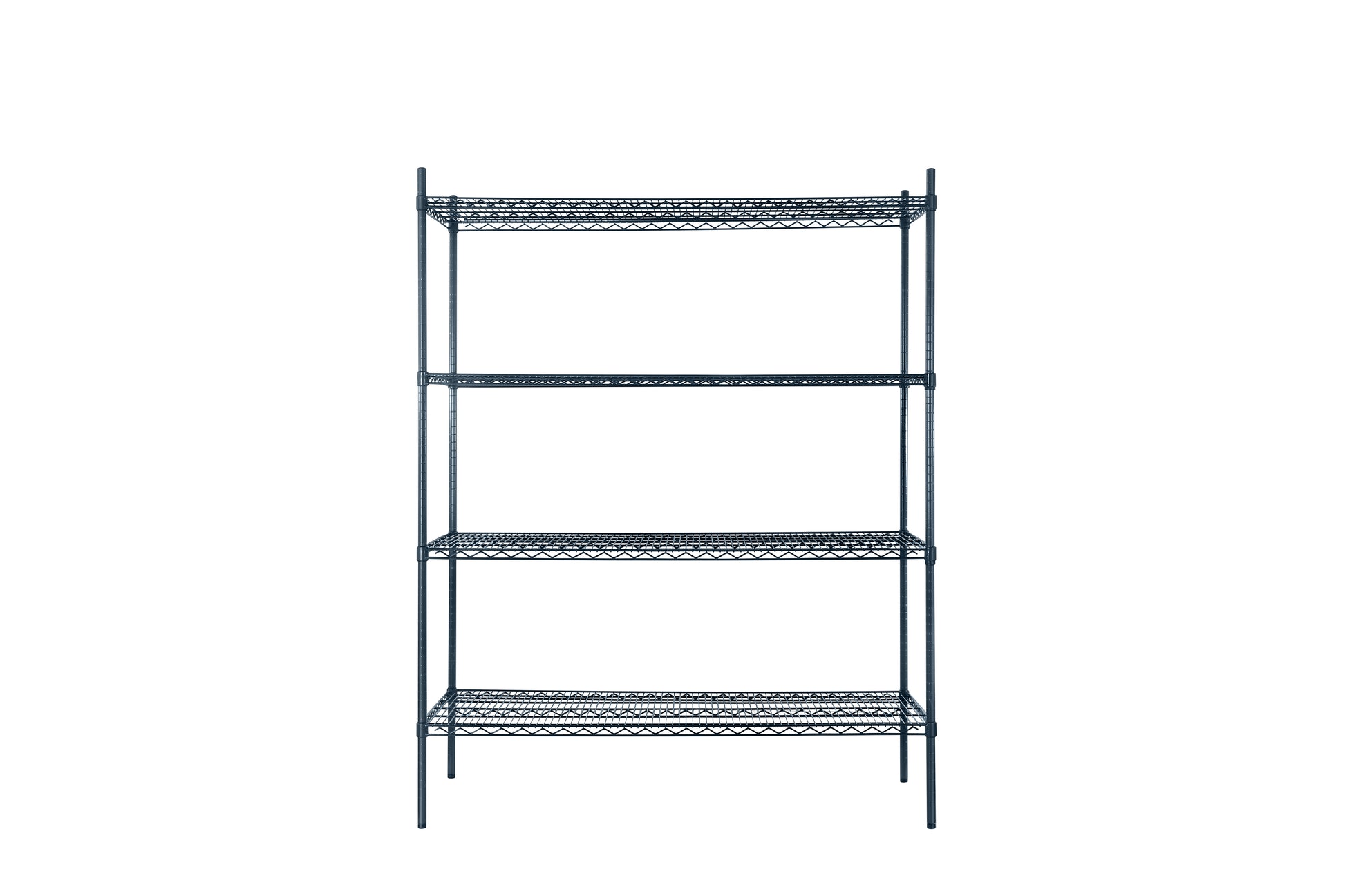 New Atosa MWSSE244874 4-Shelf Epoxy Shelving Unit w/ 74" Posts (24"x48") - Slate Gray