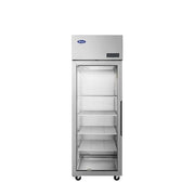 New Atosa PLUS-R1-GS-L-PT Pass-Thru Refrigerator - Glass Front Door & Solid Rear Door, Left Hinged