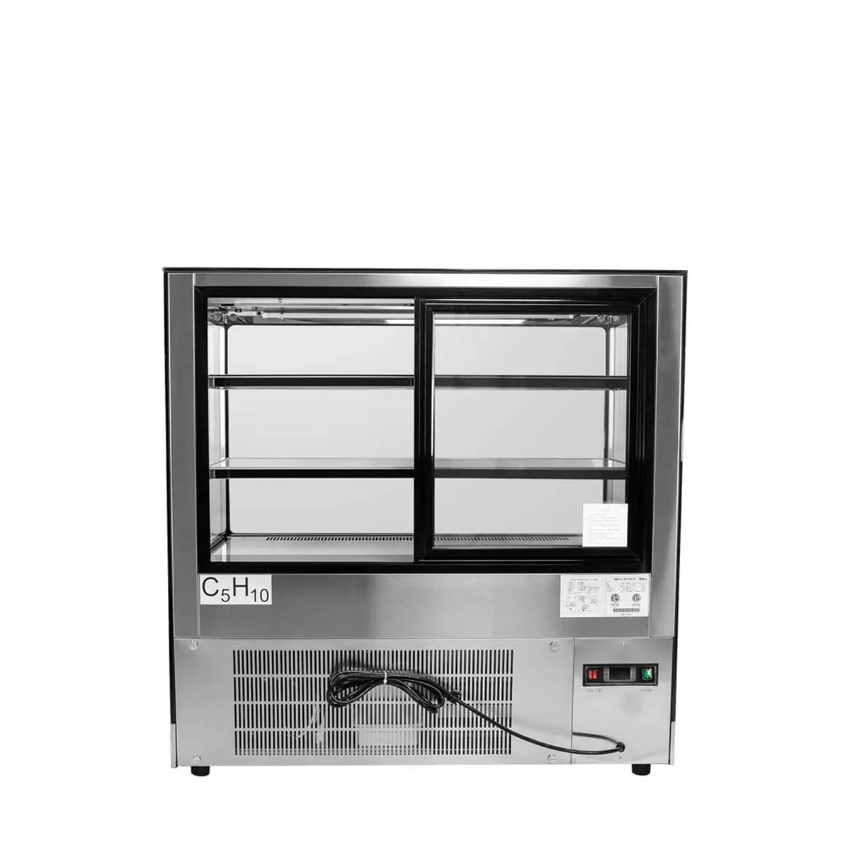 New Atosa RDCS - 48 Floor Model Refrigerated Display Square, 48" - Falcon Restaurant Supply - 2