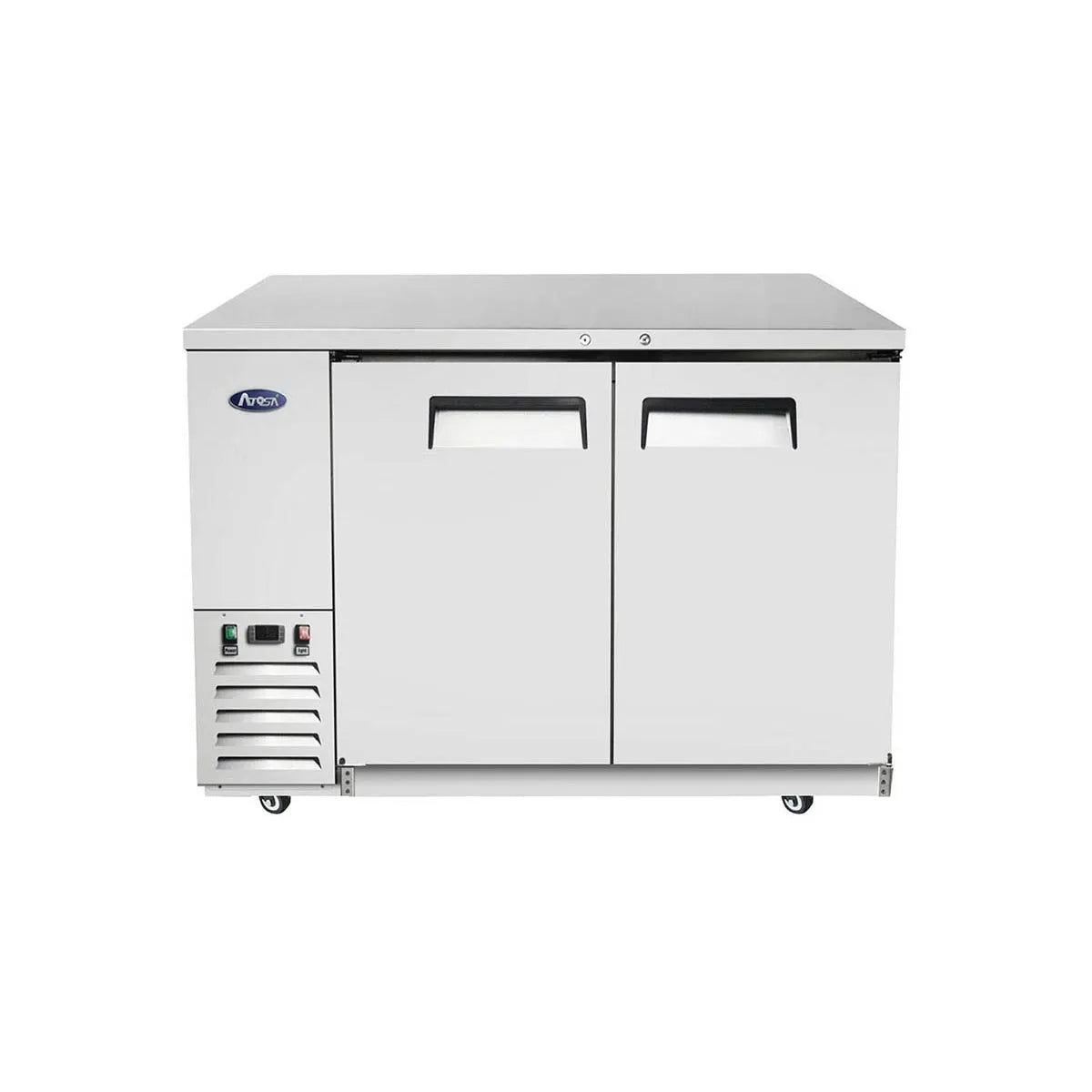 New Atosa SBB48GRAUS1 48" Back Bar Cooler Shallow Depth Stainless Steel