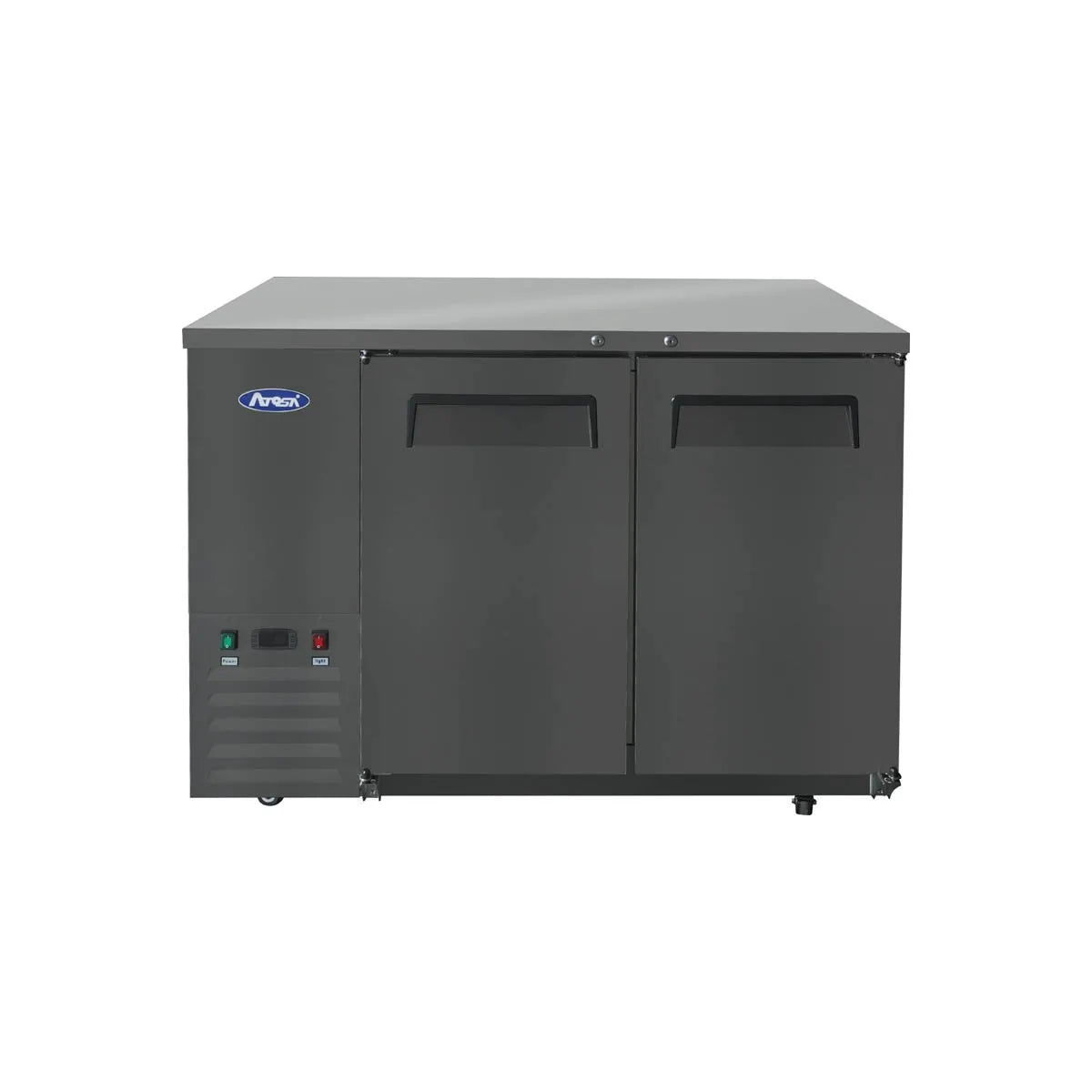 New Atosa SBB48GRAUS2 48" Back Bar Cooler Shallow Depth - Black