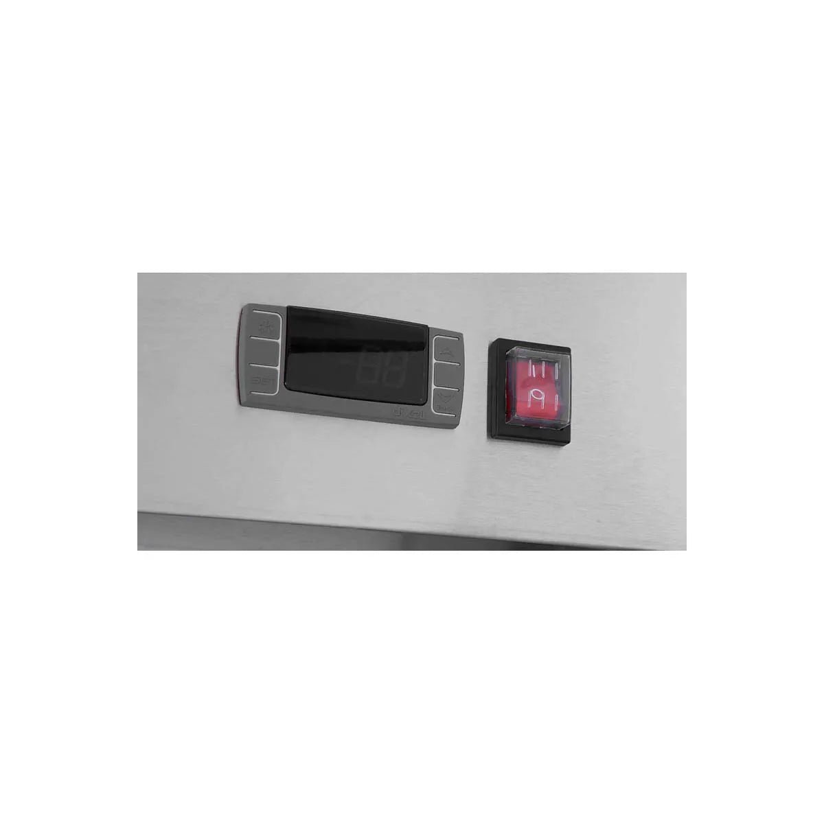 New Atosa SBB48GRAUS2 48" Back Bar Cooler Shallow Depth - Black - Falcon Restaurant Supply - 3