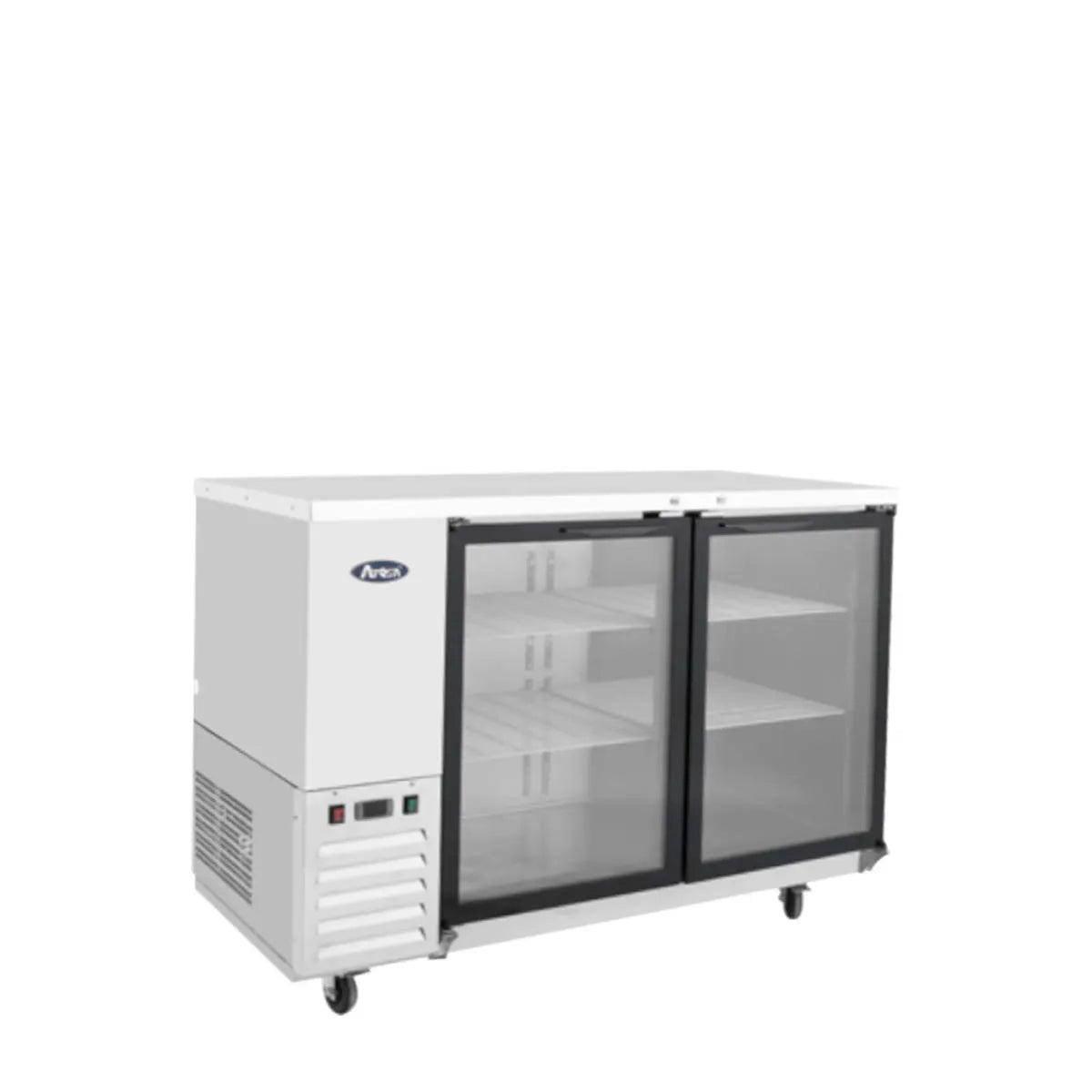 New Atosa SBB59GGRAUS1 59" Back Bar Cooler w/ Glass Door Shallow Depth Stainless Steel