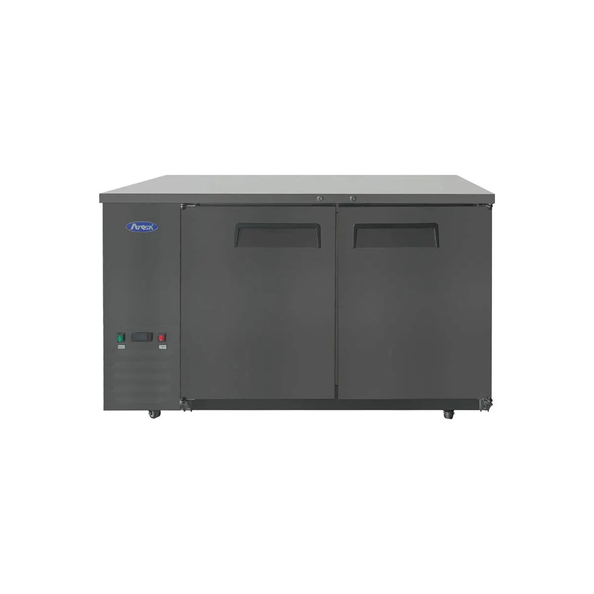 New Atosa SBB59GRAUS2 59" Back Bar Cooler Shallow Depth - Black