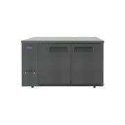 New Atosa SBB59GRAUS2 59" Back Bar Cooler Shallow Depth - Black