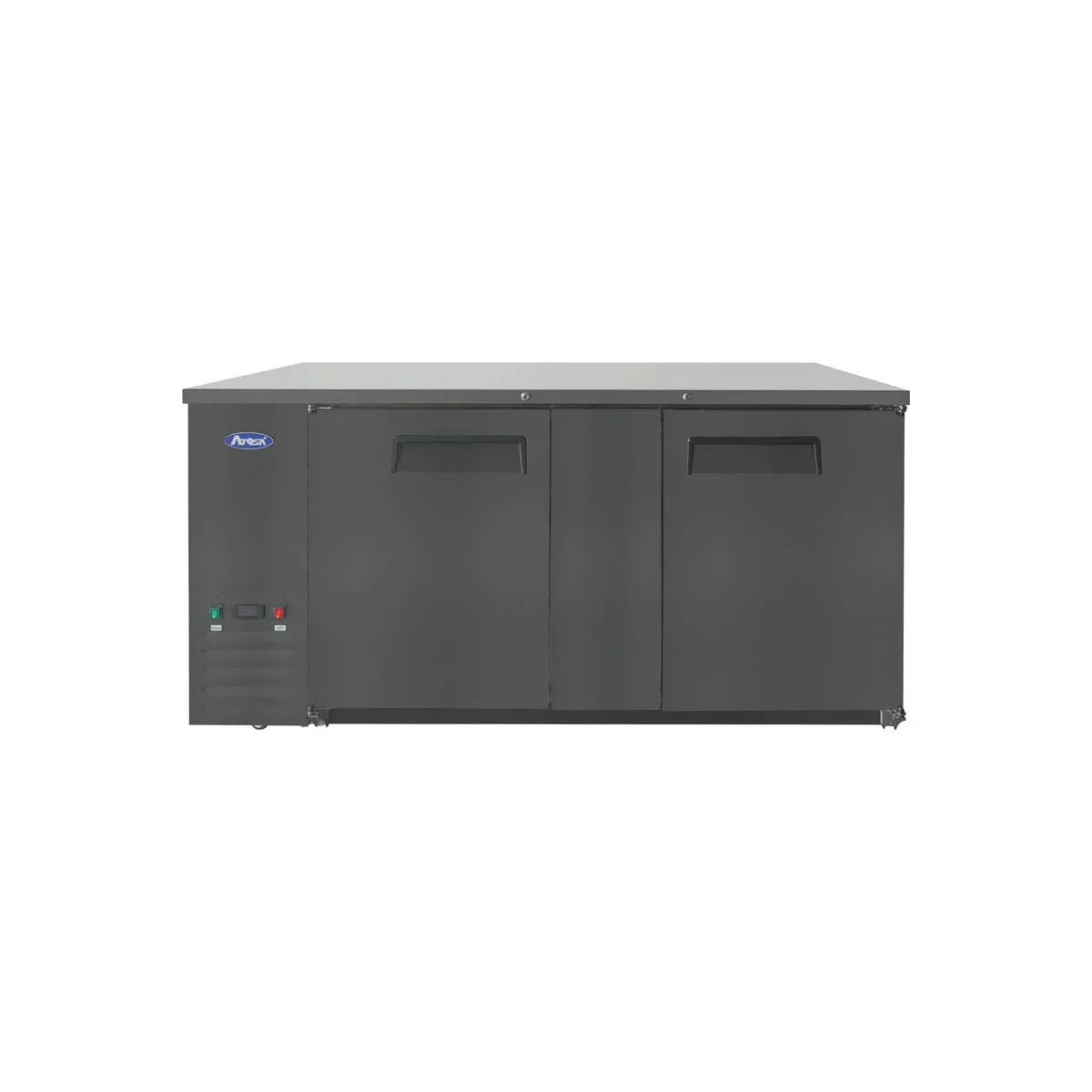 New Atosa SBB69GRAUS2 69" Back Bar Cooler Shallow Depth - Black