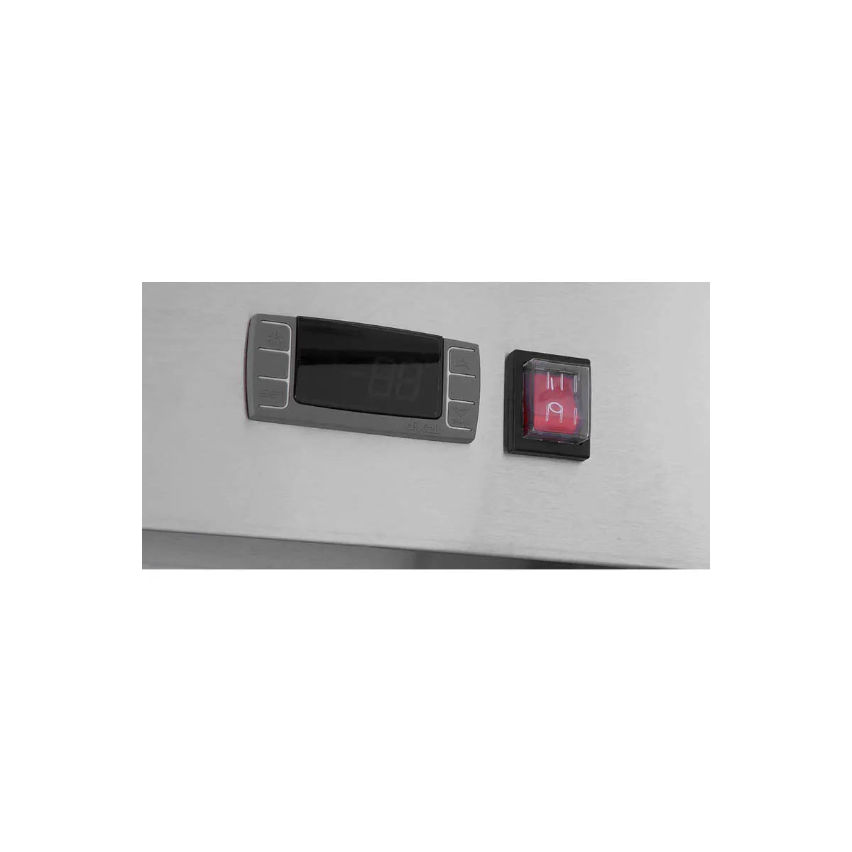 New Atosa SBB69GRAUS2 69" Back Bar Cooler Shallow Depth - Black