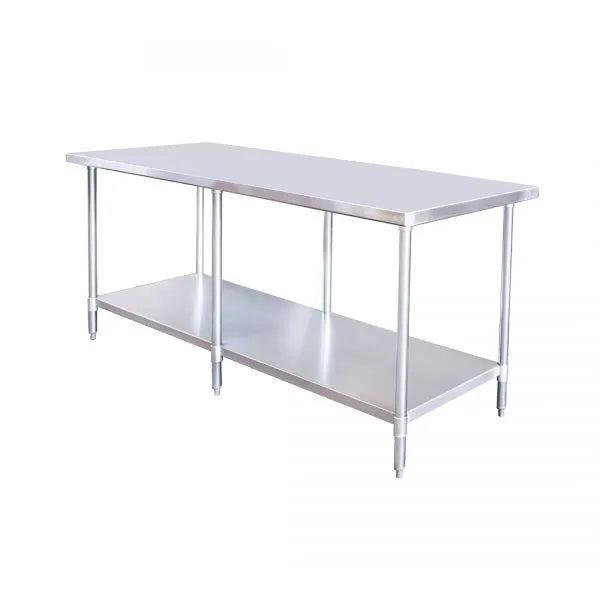 New Atosa SSTW-3096 Stainless Steel Work Table with Undershelf (96" x 30" x 34")