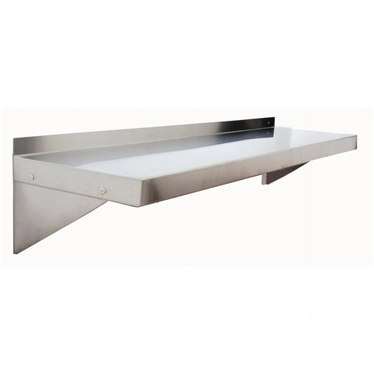 New Atosa SSWS-1284 Wall Shelf Stainless Steel (12"x84"x10")