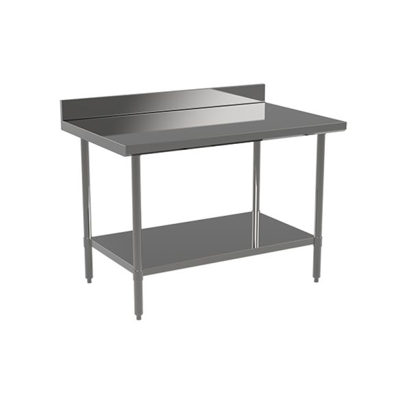 New Atosa ST2436ECB4 36" x 24" Stainless Steel Work Table with 4" Backsplash