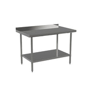 New Atosa ST2472ECR2 72" x 24" Stainless Steel Work Table with 2" Backsplash
