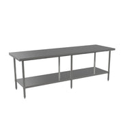 New Atosa ST3096EC 96" x 30" Stainless Steel Work Table