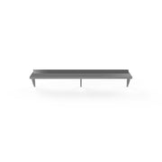 New Atosa SWS1284/304 Wall Shelf, 12"x84"x10", 18 Gauge, 304 Stainless Steel