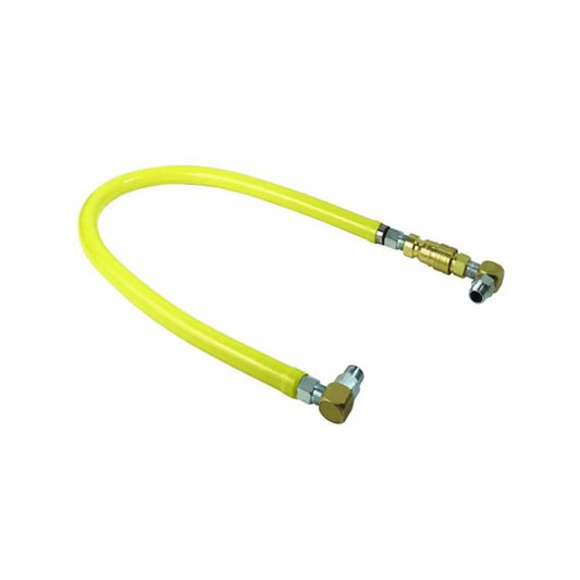 New Atosa WA300001 Gas Flex Hose, 3/4" x 4ft w/ Quick Disconnect w/ (2) Elbows