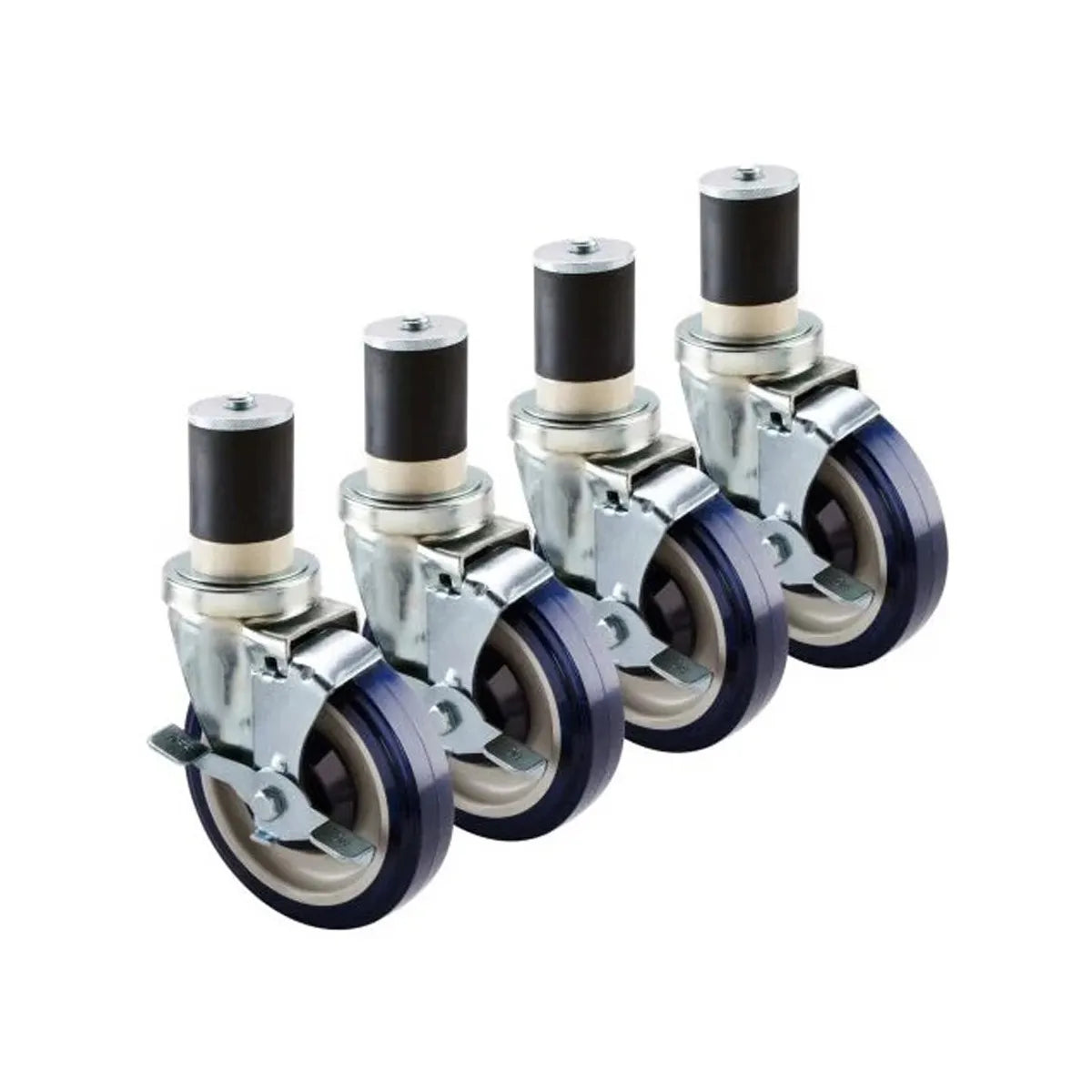 New Atosa WA400002 Universal Plate Caster w/ Front Brake, 3-1/2"x3-1/2" plate, 1"
diameter wheel