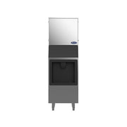 New Atosa YDS0350A-161 350 lb/24hr Cube-Style Modular Ice Maker with Built-In Storage Bin