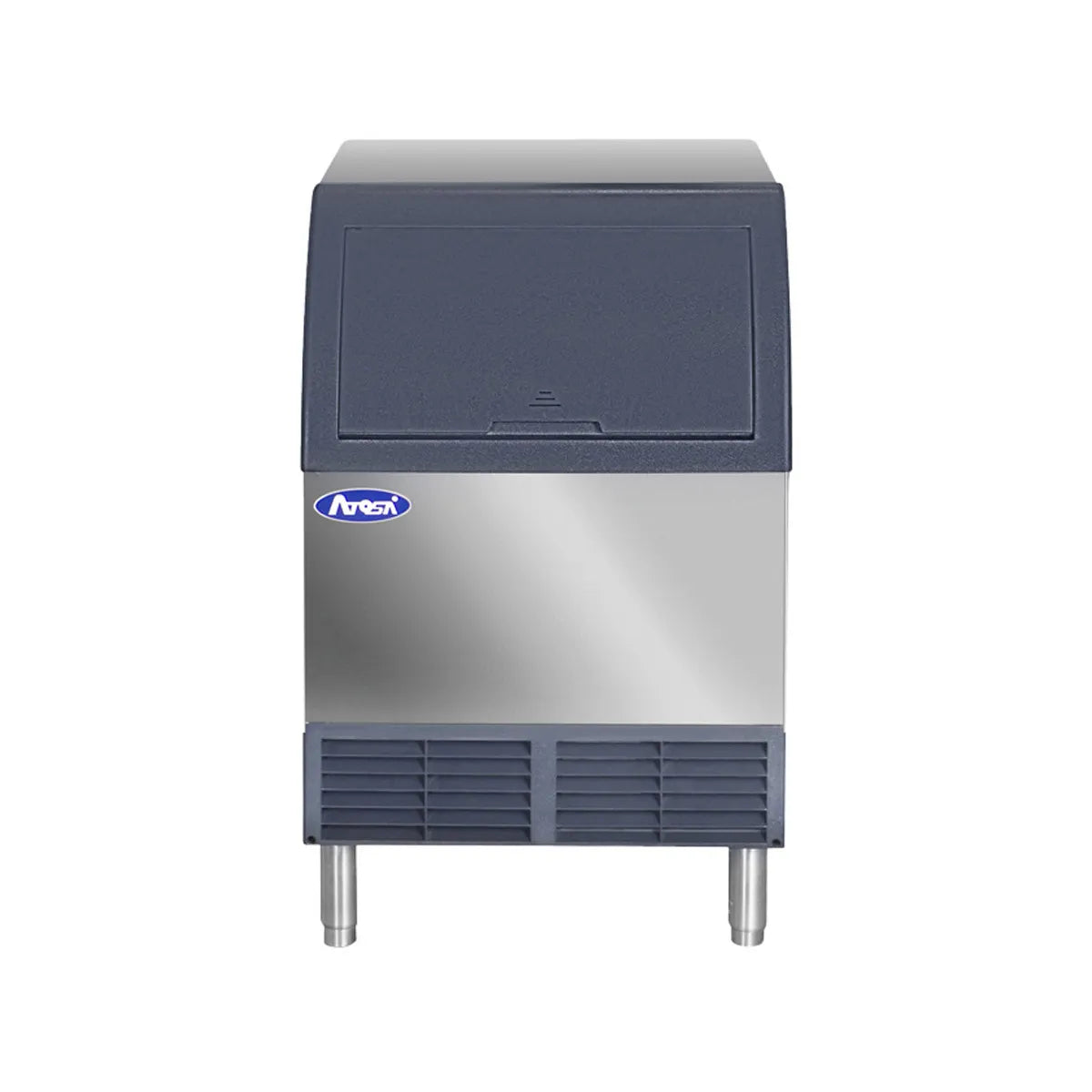 New Atosa YR280-AP-161 Undercounter Ice Maker - 283 lb./24hr Cube-style, Self contained w/ Built-in 88 lb. storage bin