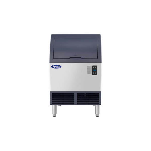 New Atosa YRU0280A-161 283 lb/24hr Cube-Style Undercounter Ice Maker with Built-In Storage Bin