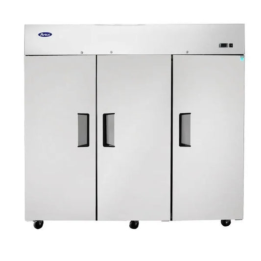 New Atosa MBF8006GR Top Mount (3) Door Reach-In Refrigerator