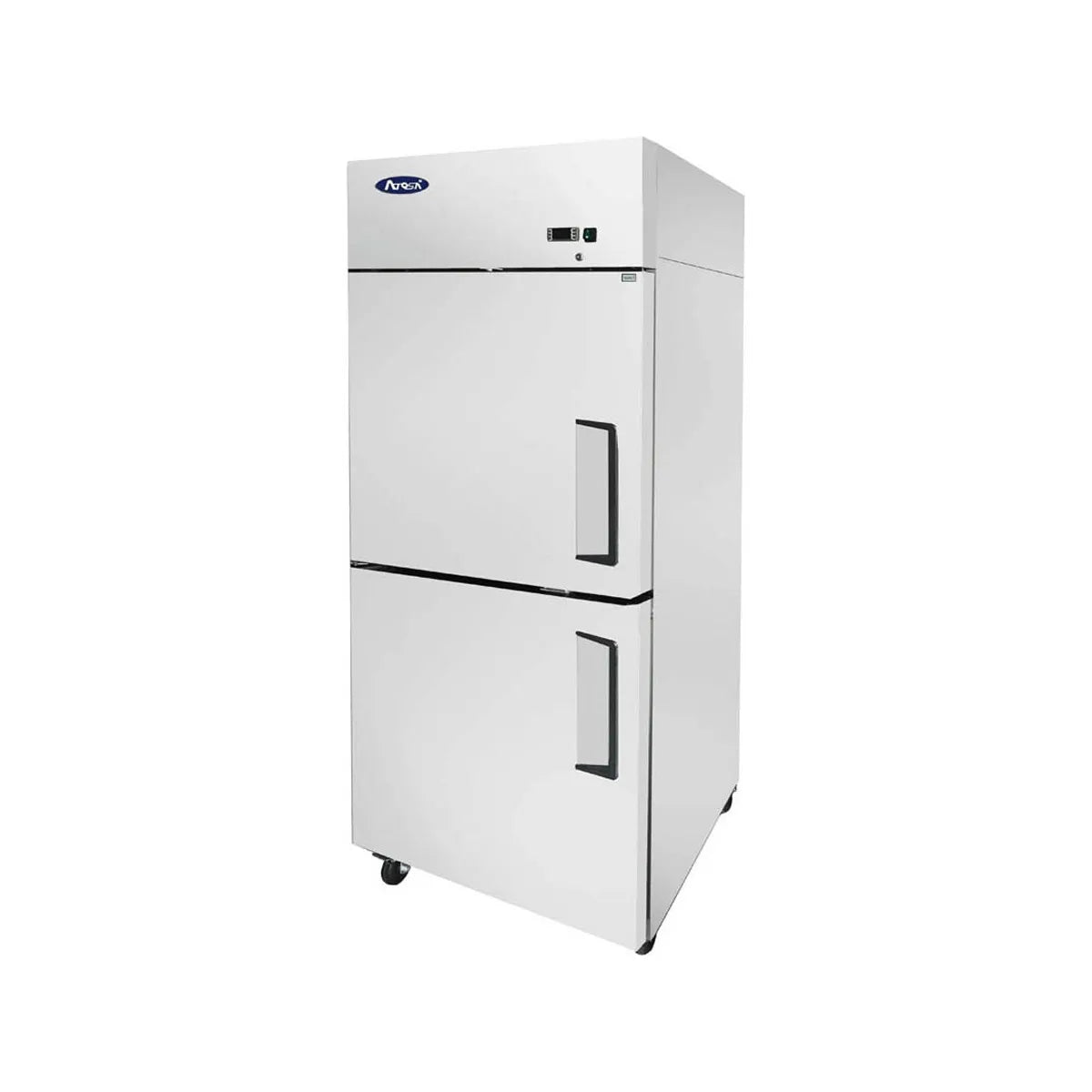 New Atosa MBF8007GRL Top Mount (2) Divided Door Reach-In Freezer - Left Hinged