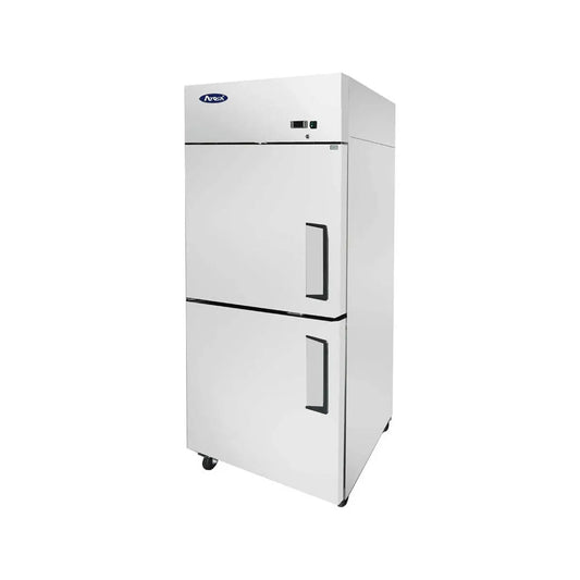 New Atosa MBF8007GRL Top Mount (2) Divided Door Reach-In Freezer - Left Hinged