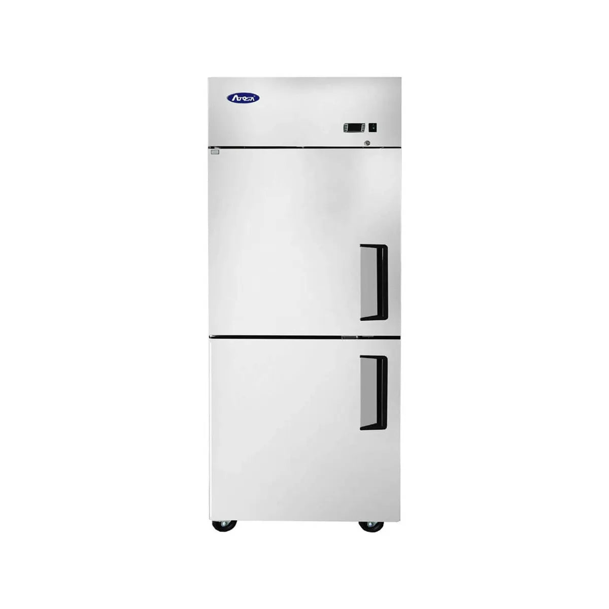 New Atosa MBF8007GRL Top Mount (2) Divided Door Reach-In Freezer - Left Hinged