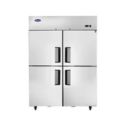 New Atosa MBF8008GR Top Mount 2-Section Divided Door Reach-In Freezer