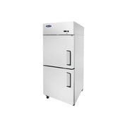 New Atosa MBF8010GRL Top Mount (2) Divided Door Reach - In Refrigerator - Left Hinged - Falcon Restaurant Supply - 1