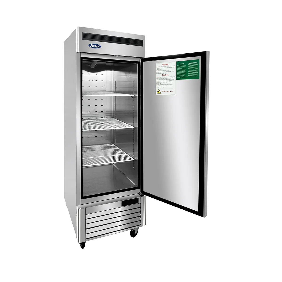 New Atosa MBF8505GRL Bottom Mount (1) Door Reach-In Refrigerator - Left Hinged