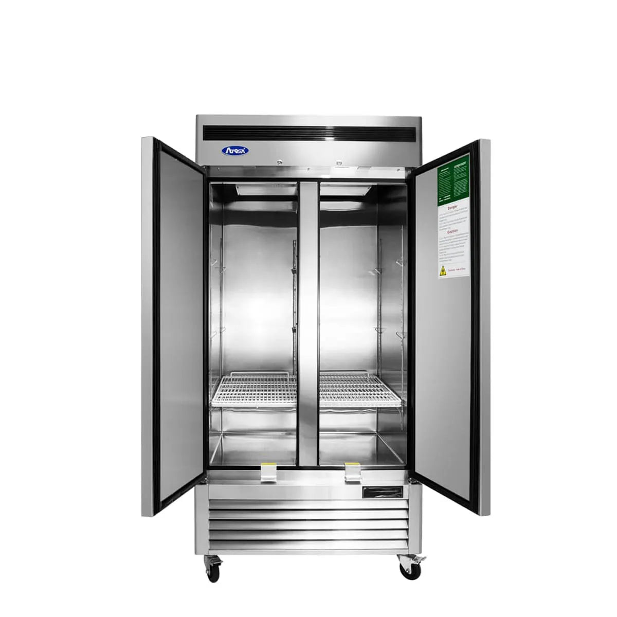 New Atosa MBF8506GR Bottom Mount Slim (2) Door Reach-In Refrigerator