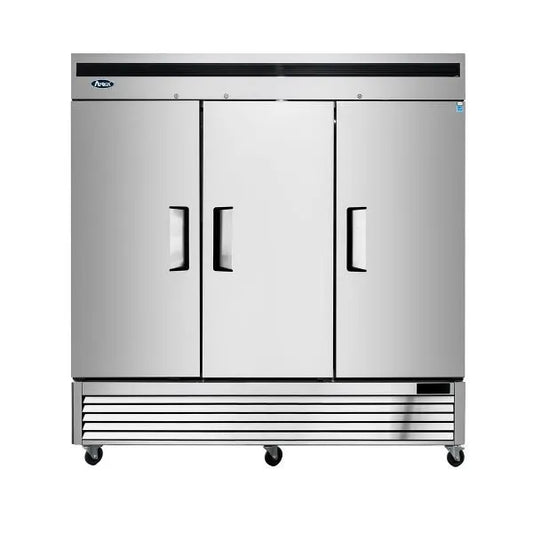 New Atosa MBF8508GR Bottom Mount (3) Door Reach-In Refrigerator