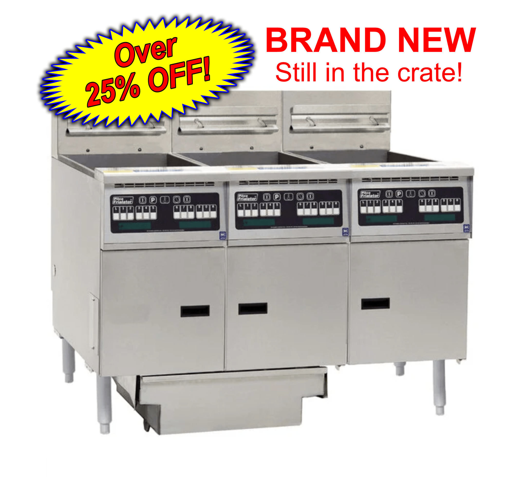 Pitco® Solstice Supreme SSH55 - 3FD - I12 Natural Gas Floor Fryer 120 - 150 lb - Falcon Restaurant Supply - 1