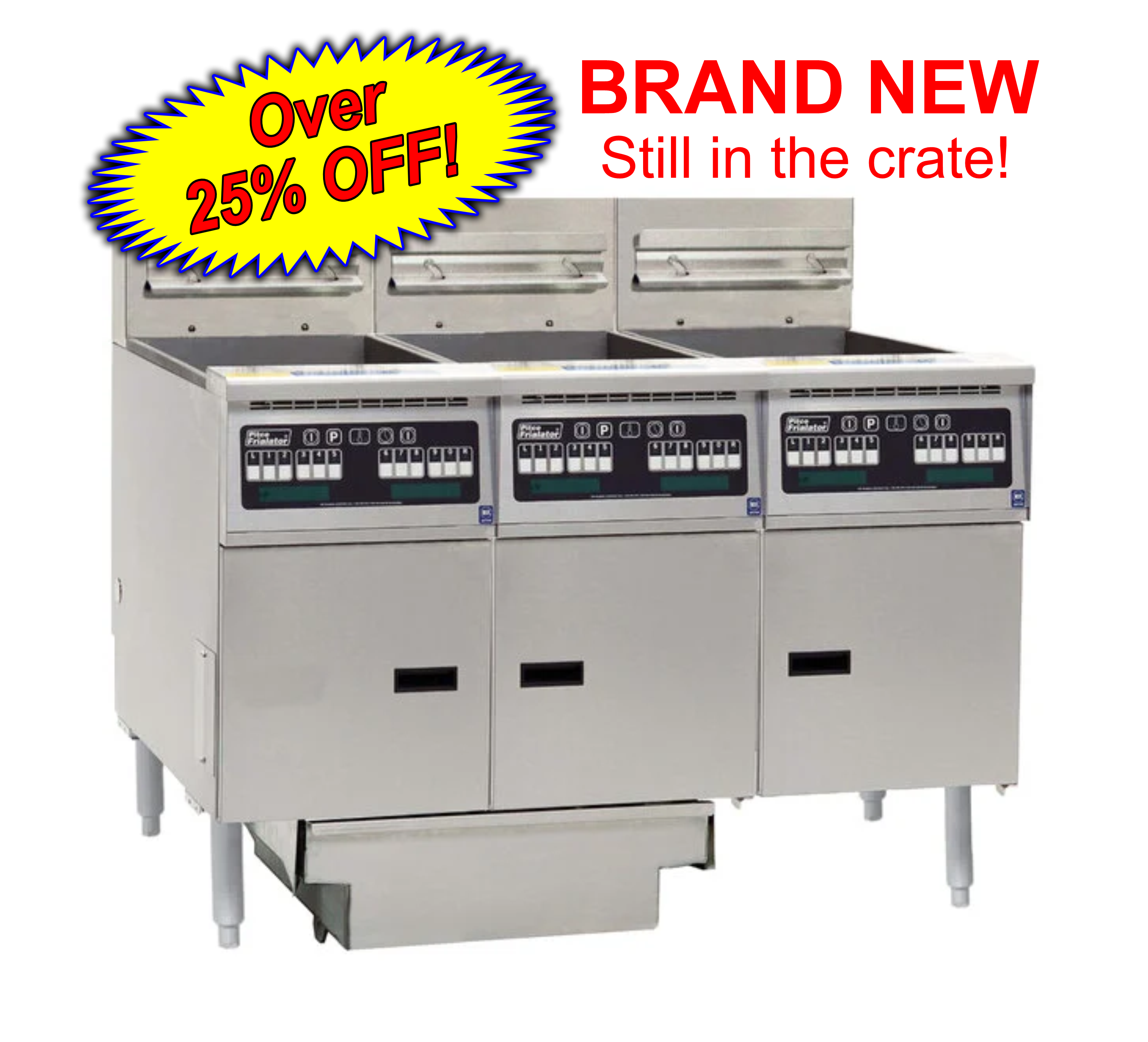 Pitco® Solstice Supreme  SSH55-3FD-I12 Natural Gas Floor Fryer 120-150 lb