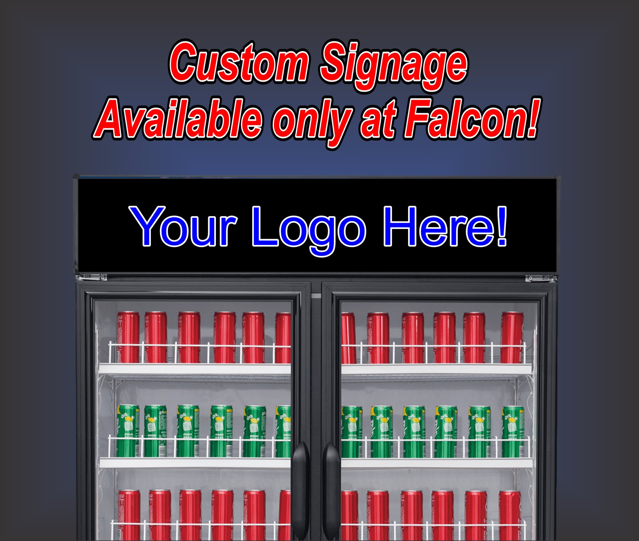 New Dukers DSM - 15R Commercial Single Glass Swing Door Merchandising Reach - in Cooler Refrigerator - Falcon Restaurant Supply - 3