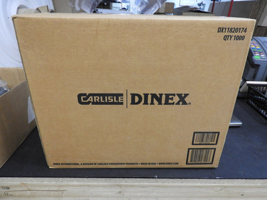 New Carlisle Dinex Case of 1000 DX11820174, Clear Disposable Lid, fits DXSWC5