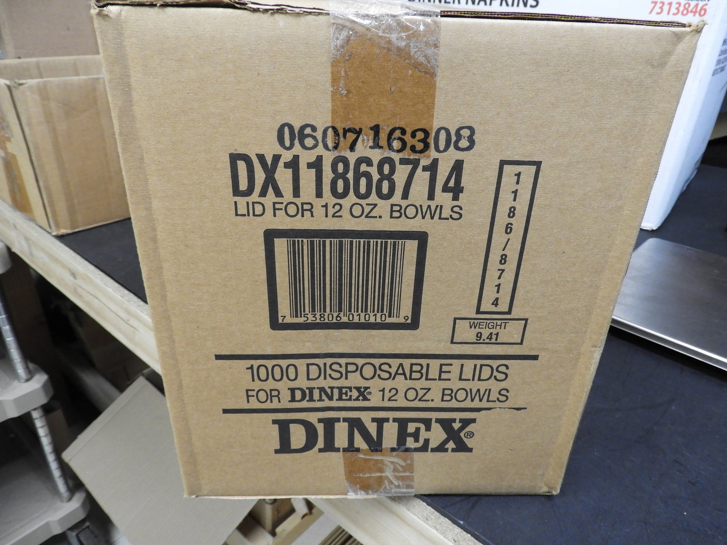 New Carlisle Dinex DX11868714 Translucent Lid Fits DX1186 12oz Bowls 5" Case of 1000