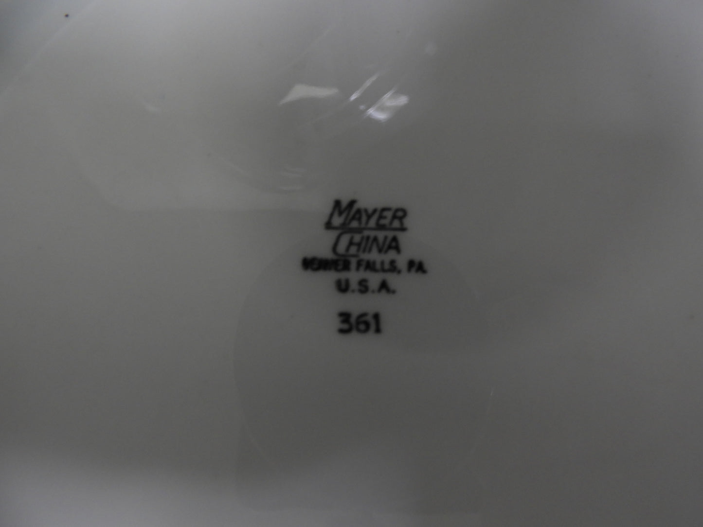 Used 9" Mayer China 361 Dining Plate